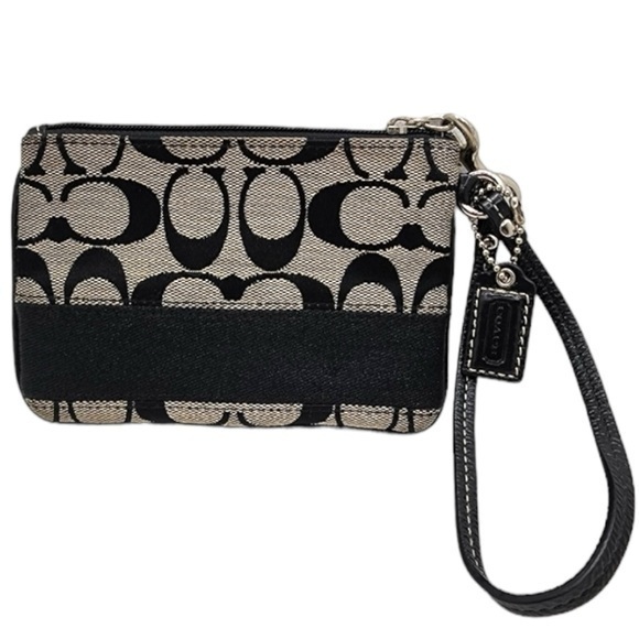 Coach Glitter Stripe Signature Wrislet EUC - Picture 1 of 9
